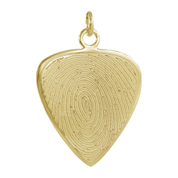 Guitar Pick Gold Front No Chain