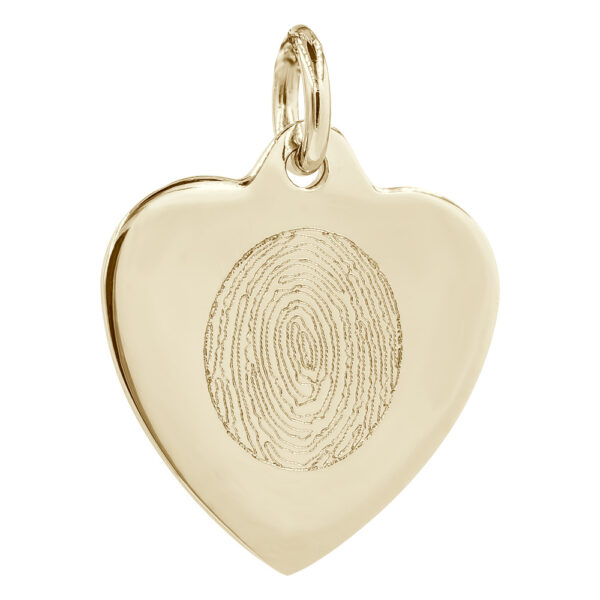 classic heart traditional print gold